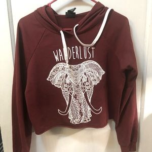 Rue 21 Cropped Hoodie